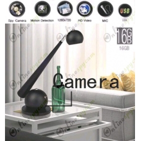 Spy Fashion Lamp Hidden HD Bedroom Spy Camera DVR 16GB Motion Detection 1280x720
